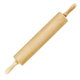 Norpro - Wooden Rolling Pin, 13 Inch Hardwood Dough Roller - Beige