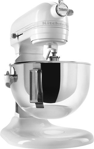Best Buy: KitchenAid Professional 5 Plus Series Bowl-Lift Stand Mixer  White-on-White KV25G0XWW