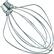 Angle. KitchenAid - 6-Wire Whip for KitchenAid Stand Mixers - Stainless Steel.