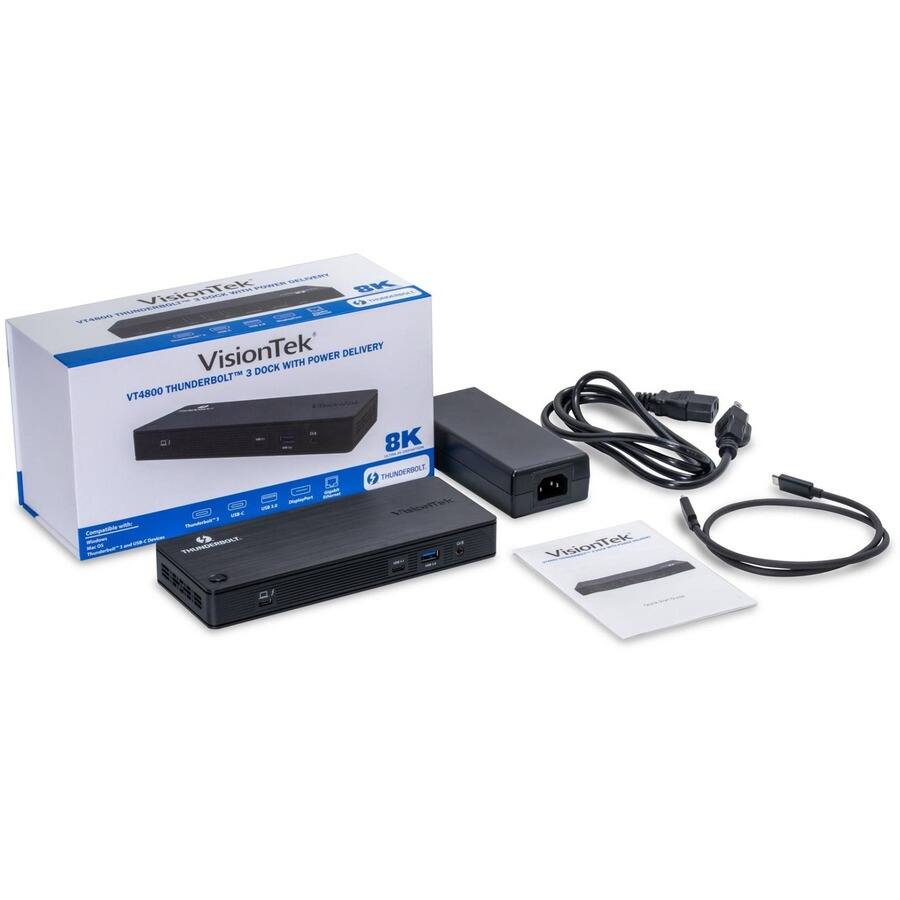 VisionTek VT4800 Thunderbolt™ 3 Dock with Power Delivery  
8K  
VisionTek