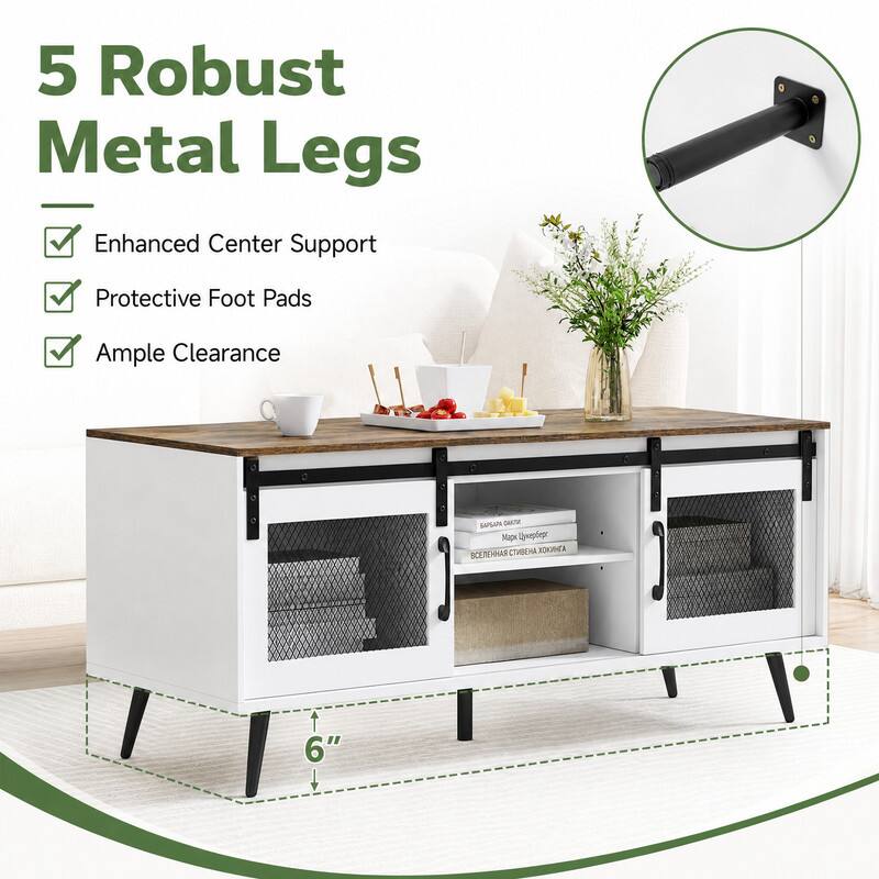 5 Robust Metal Legs  
Enhanced Center Support  
Protective Foot Pads  
Ample Clearance  
6"