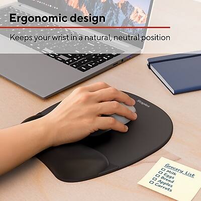 Ergonomic design Keeps your wrist in a natural, neutral position

Staples

Grocery Milk List Bread Eggs Apples