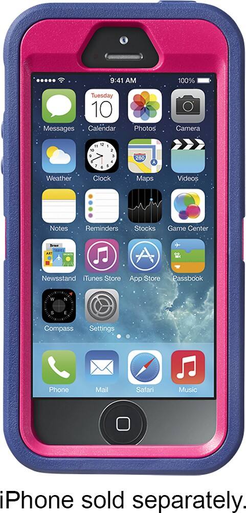 Alt View 2. Otterbox - Defender Series Case for Apple® iPhone® SE, 5s and 5 - Berry.