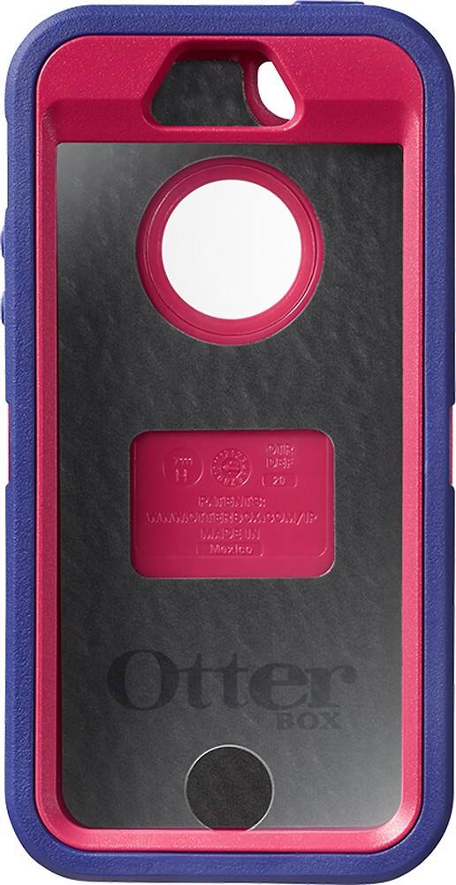 Alt View 3. Otterbox - Defender Series Case for Apple® iPhone® SE, 5s and 5 - Berry.