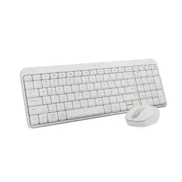 Logitech - MK250 Bluetooth Wireless Keyboard and Mouse Combo - Compact, Spill-Resistant, 12-Month Battery - White