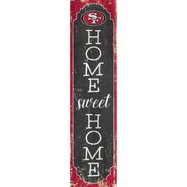 Fan Creations - San Francisco 49ers 24" Home Sweet Home Leaner Sign - Multicolor