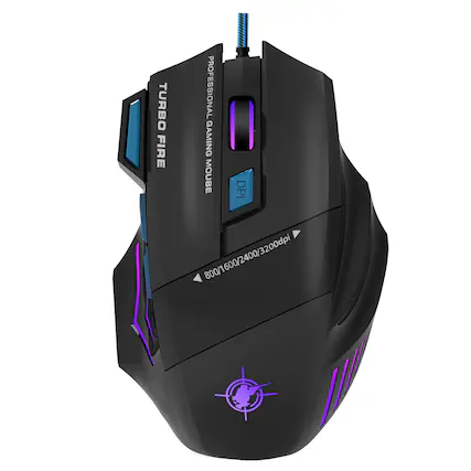 TURBO FIRE PROFESSIONAL GAMING MOUSE
DPI 800/1600/2400/3200dpi
