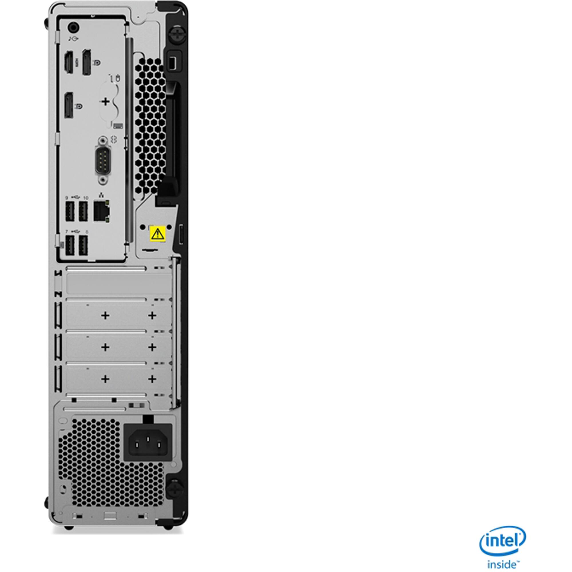 Back. Lenovo - ThinkCentre M70s Desktop - Intel Core i5-10400 - 16GB Memory - 256GB SSD - Black.