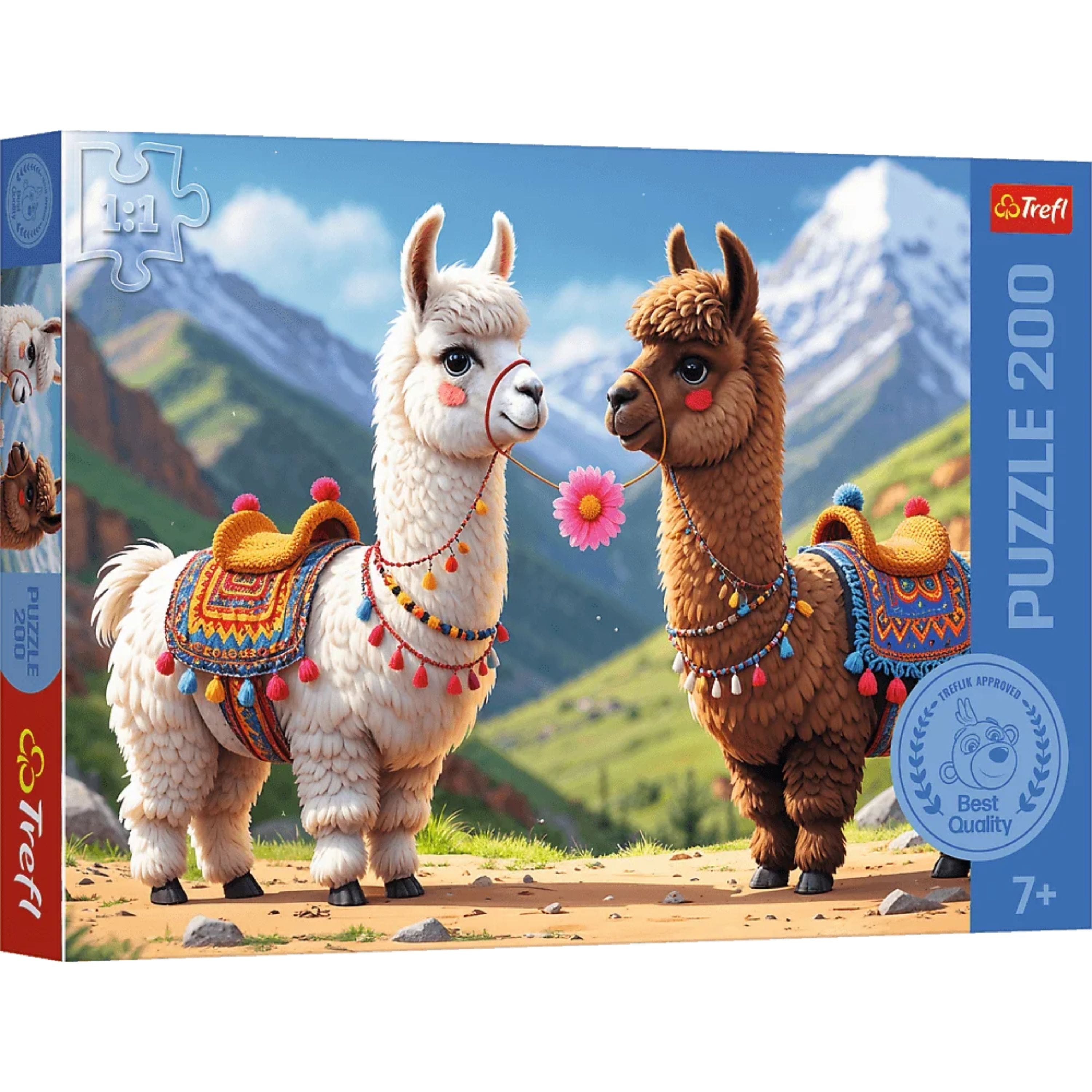 Trefl - Kids Treflik Laurel - Colorful Llamas 200 Piece Puzzle