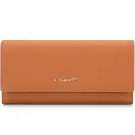 Champs - Iconic Collection Expandable Trifold Wallet - Tan