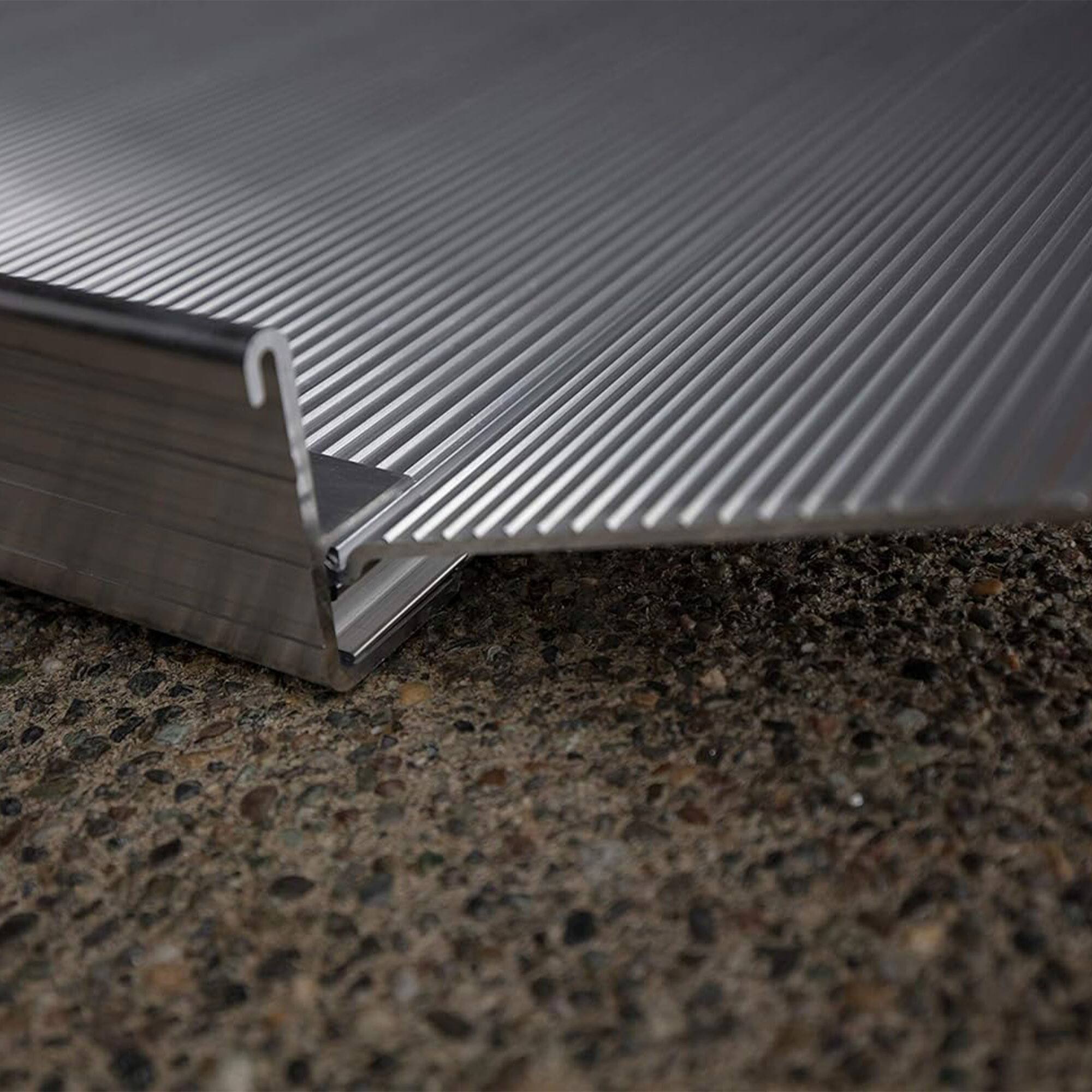 Alt View 8. EZ-ACCESS - EZ-ACCESS GATEWAY 3G 4 Foot Solid Surface Aluminum Portable Wheelchair Ramp - Grey.