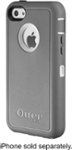 Front. Otterbox - Defender Series Case and Holster for Apple® iPhone® 5c - White/Gray.
