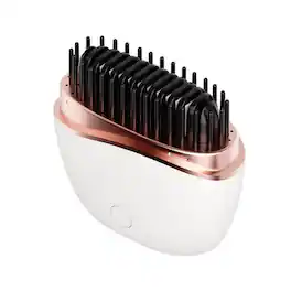 Cluzine - Pocket Wireless Hair Straightener Brush, 2-in-1 Straight & Curly, Ceramic, Anti-Scald