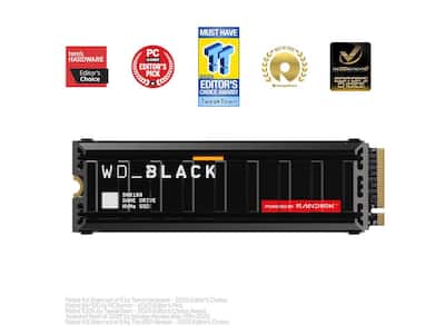 SanDisk WD_BLACK SN8100 NVMe SSD 1TB, M.2 2280 PCIe 5.0 x4 with SanDisk WD_BLACK SN8100 NVMe SSD 1TB, M.2 2280 PCIe 5.0 x4 with