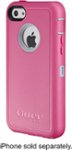 Front Zoom. Otterbox - Defender Series Case and Holster for Apple® iPhone® 5c - Powder Gray/Pink.