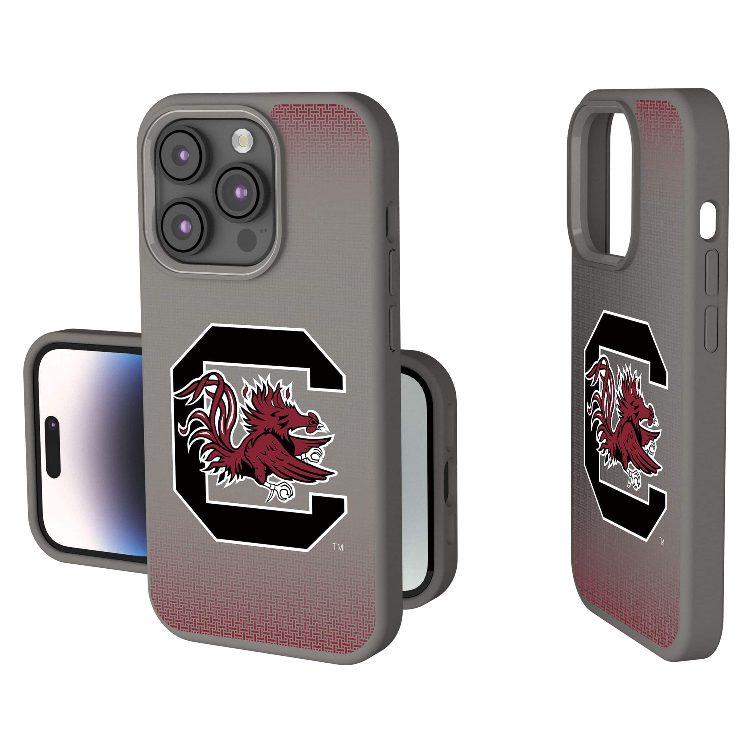 Keyscaper - NCAA - South Carolina Gamecocks Linen Logo iPhone Soft Touch Case - 15 Plus - Gray price history on PriceWatchPro