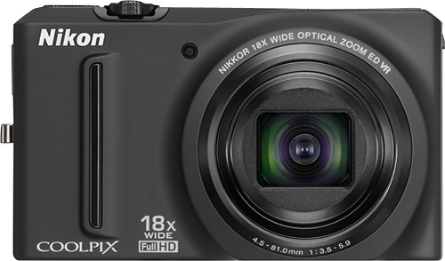  Nikon - Coolpix S9100 12.1-Megapixel Digital Camera - Black