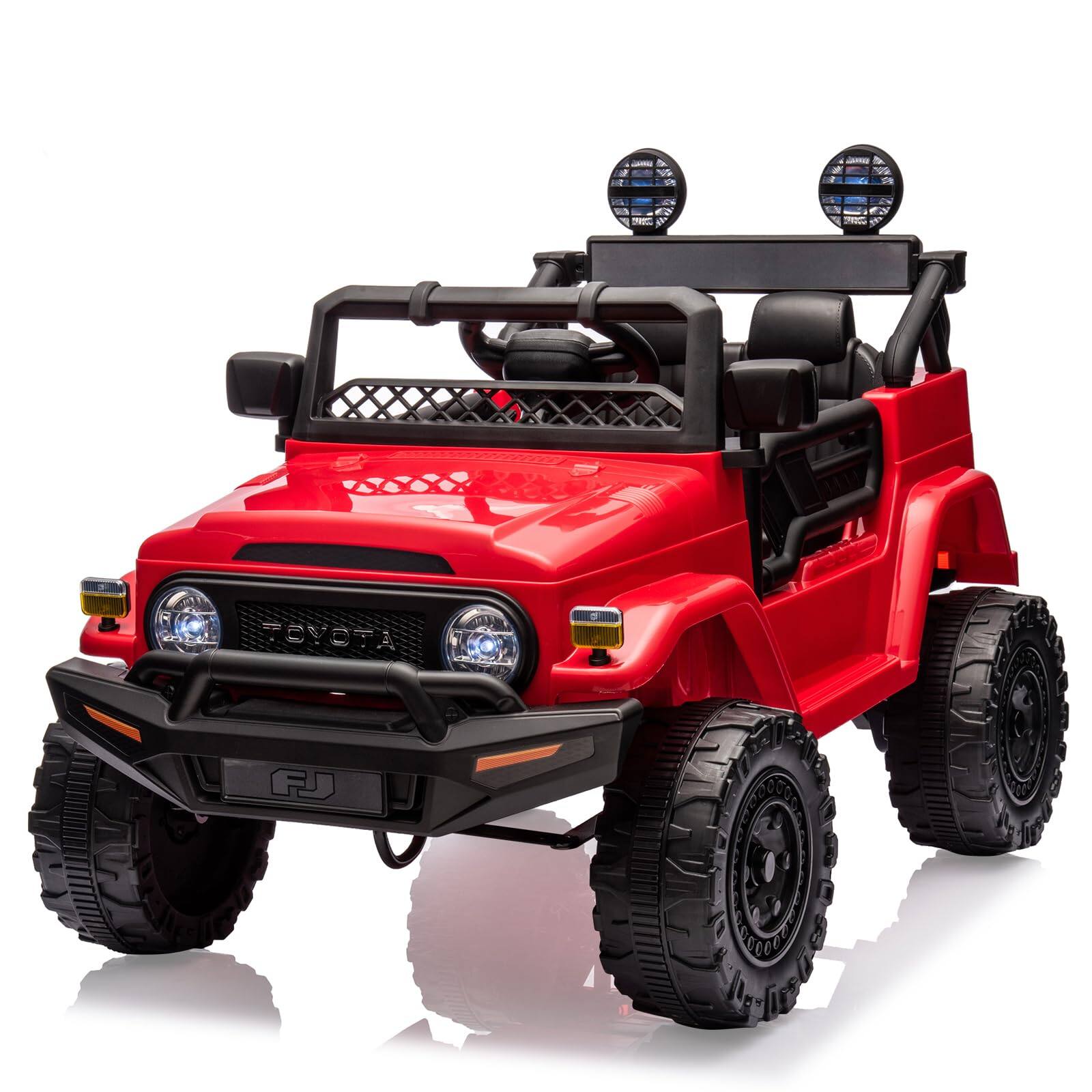 GARVEE - 12V Licensed Toyota Ride-On Truck Car for Kids with Parent Remote Control,MP3 Music– Electric Toy Car for Boys and Girls