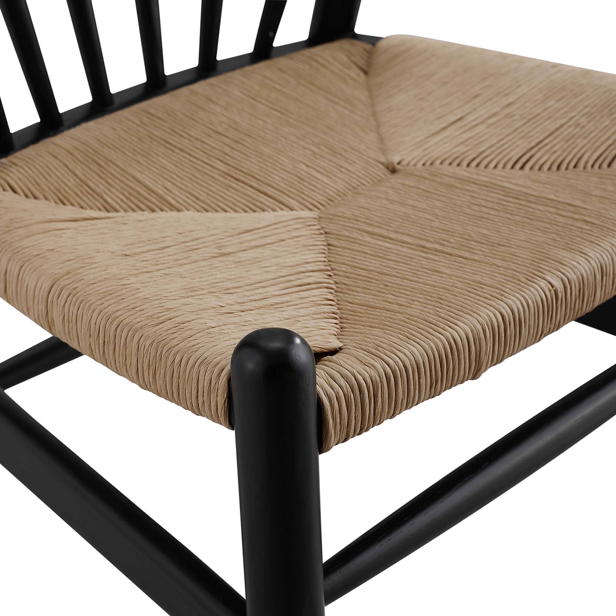 Back. Modway - Flourish Spindle Wood Dining Side Chair by Modway - Black.