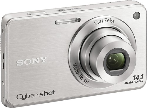 Best Buy: Sony Cyber-shot 16.1-Megapixel Zoom Digital Camera Black DSCW570/B