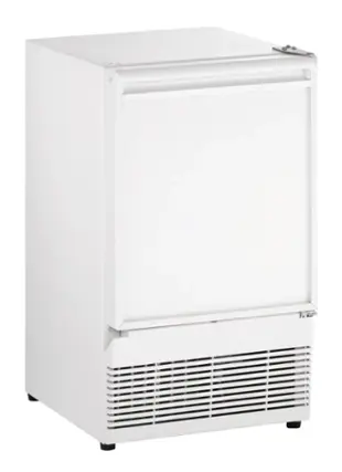 Angle. U-Line - 15” 25-lb Crescent Ice Maker - White.