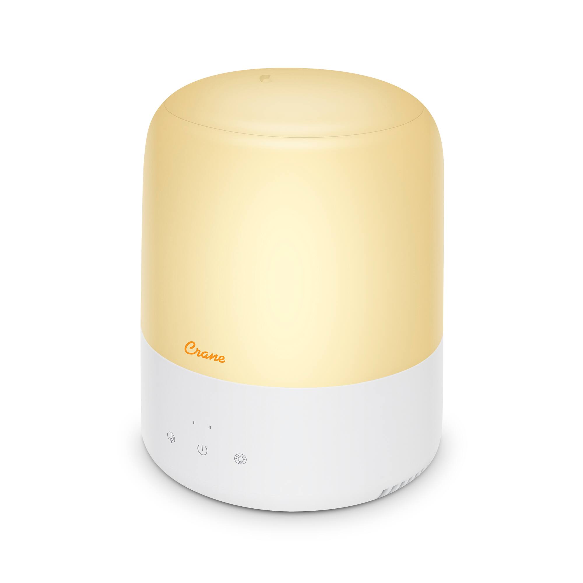 CRANE - 3-in-1 Compact Humidifier - 0.5 Gallon with Sleep Support Light & Aroma Diffuser - White