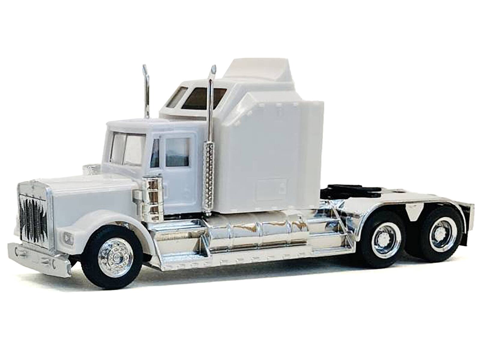 Alt View 1. Promotex - Kenworth W900 with Extra Large Sleeper White 1/87 (HO) Plastic Model Car by Promotex.