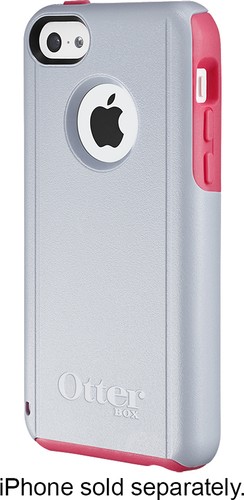  OtterBox - Commuter Series Case for Apple® iPhone® 5c - Powder Gray/Blaze Pink
