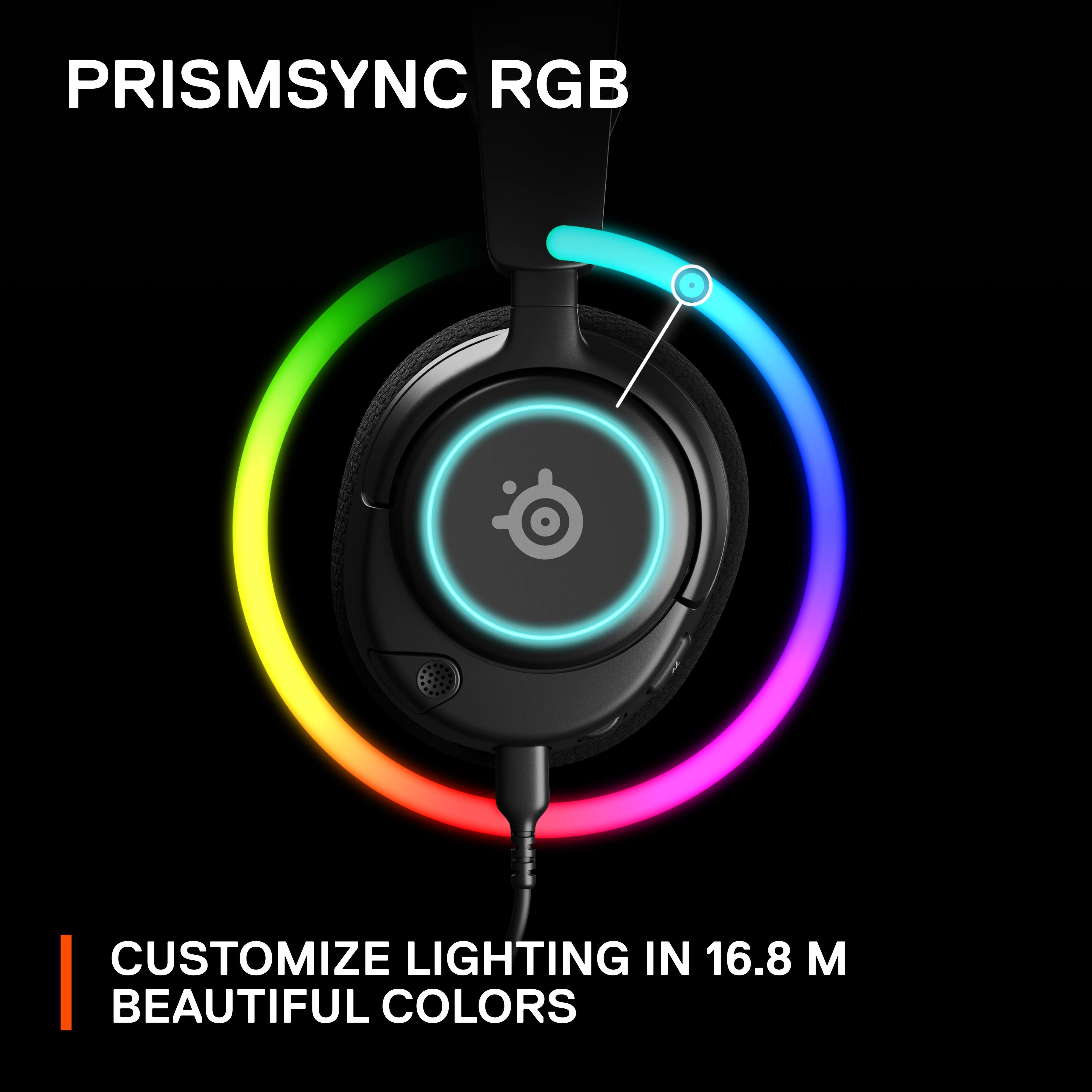 PRISMSYNC RGB CUSTOMIZE LIGHTING IN 16.8 M BEAUTIFUL COLORS