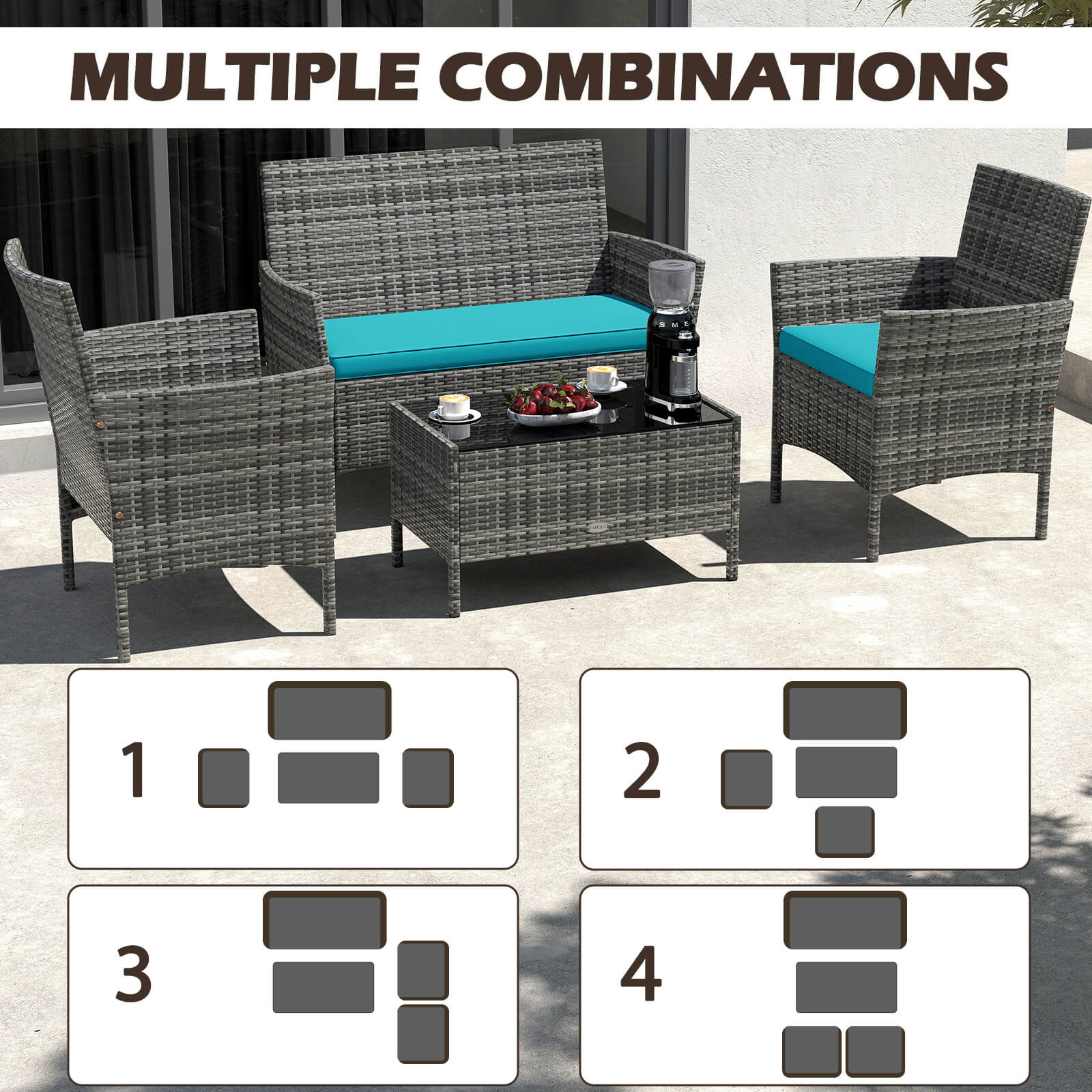 MULTIPLE COMBINATIONS

1

2

3

4