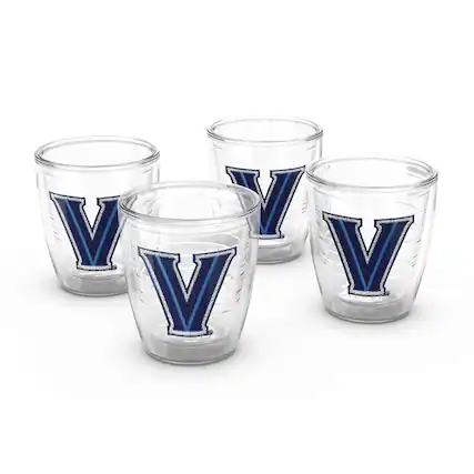 Front. Tervis - Villanova Wildcats 4-Pack 12oz. Emblem Tumbler Set - Multicolor.