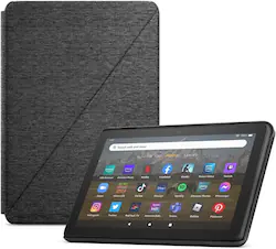 Amazon - Fire HD 8 Cover | Protective Cover (Fits the 12th gen Fire HD 8 Tablet) - Black - Front_Zoom