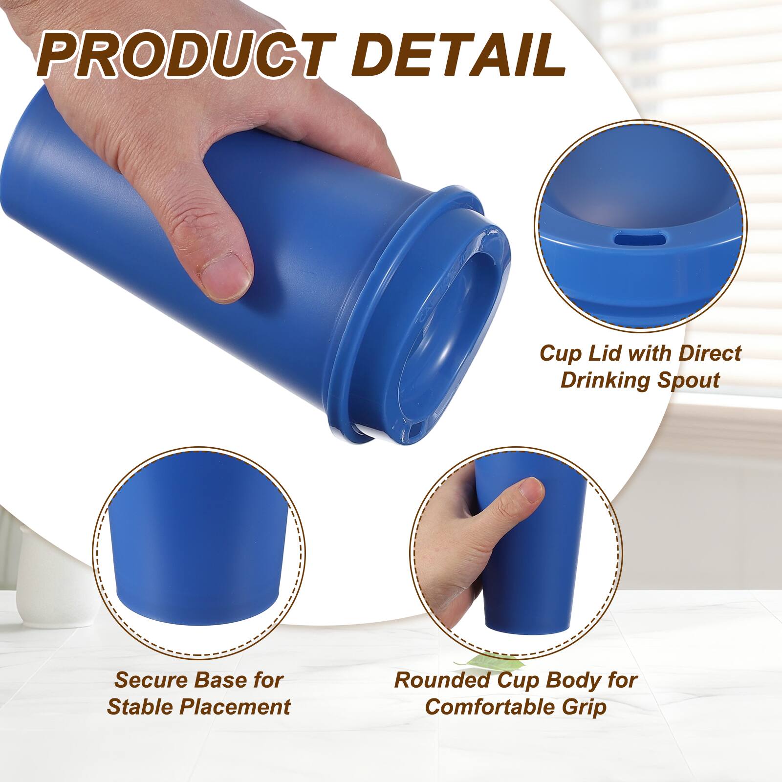 PRODUCT DETAIL

- Cup Lid with Direct Drinking Spout
- Secure Base for Stable Placement
- Rounded Cup Body for Comfortable Grip