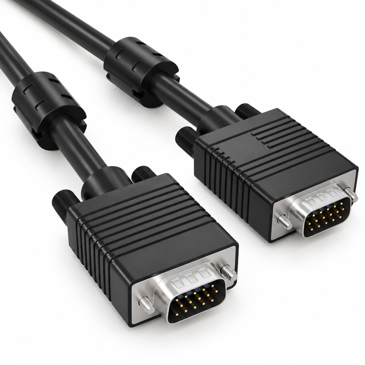 Angle. Sanoxy - 100ft SVGA HD15 M/M Monitor Cable with Ferrites - Black.