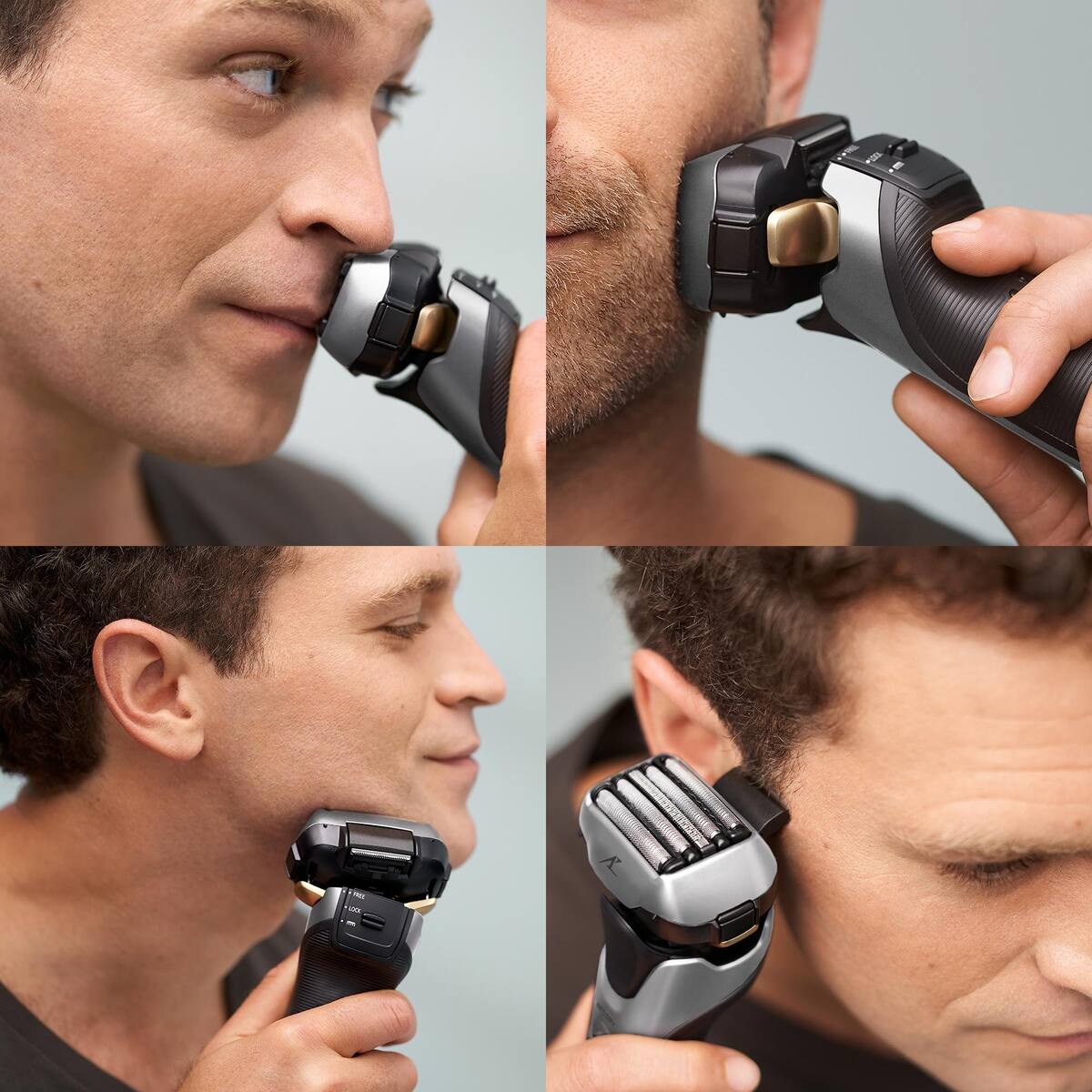 Alt View 2. Panasonic - ARC5 Advanced 5-Blade Men's Electric Shaver - Silver.