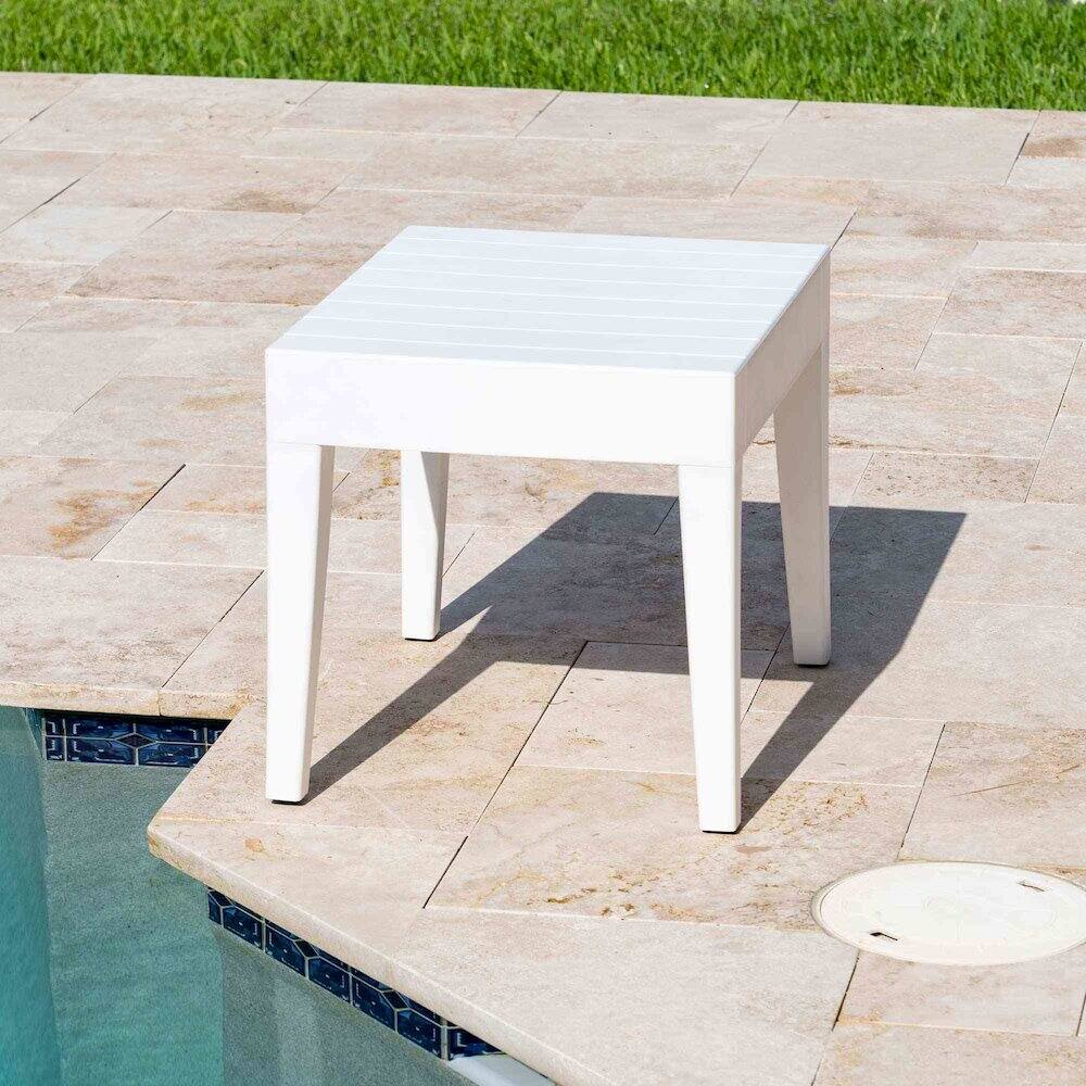 Angle. Panama Jack Outdoor - Panama Jack Abaco End Table - White.