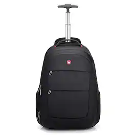 Live At Space - Rolling Backpack For Laptop - With Wheels Men Women Travel Wheeled Backpacks 15.6 Inch Roller - OCB4318U