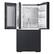 Alt View 13. Samsung - BESPOKE 23 cu. ft. 4-Door Flex French Door Counter Depth Smart Refrigerator with Customizable Panel Colors - Matte Black Steel.
