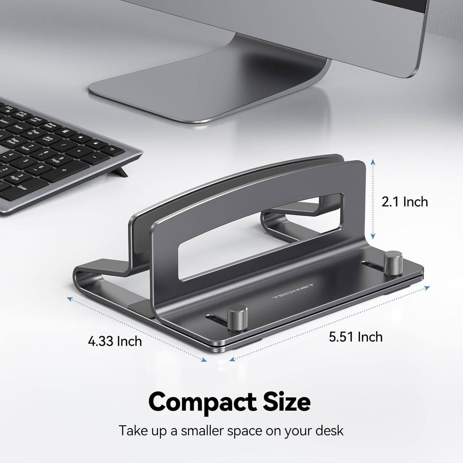 F12 Sports Profe buserf LOOK tural Home Beat Paule UP Page - Down Page NEWS 1 / Home 8 4 - 5 PoUp 9 2 J 6 + PgDn 3 Enter

2.1 Inch
TECKNET
4.33 Inch
5.51 Inch
Compact Size Take up a smaller space on your desk
