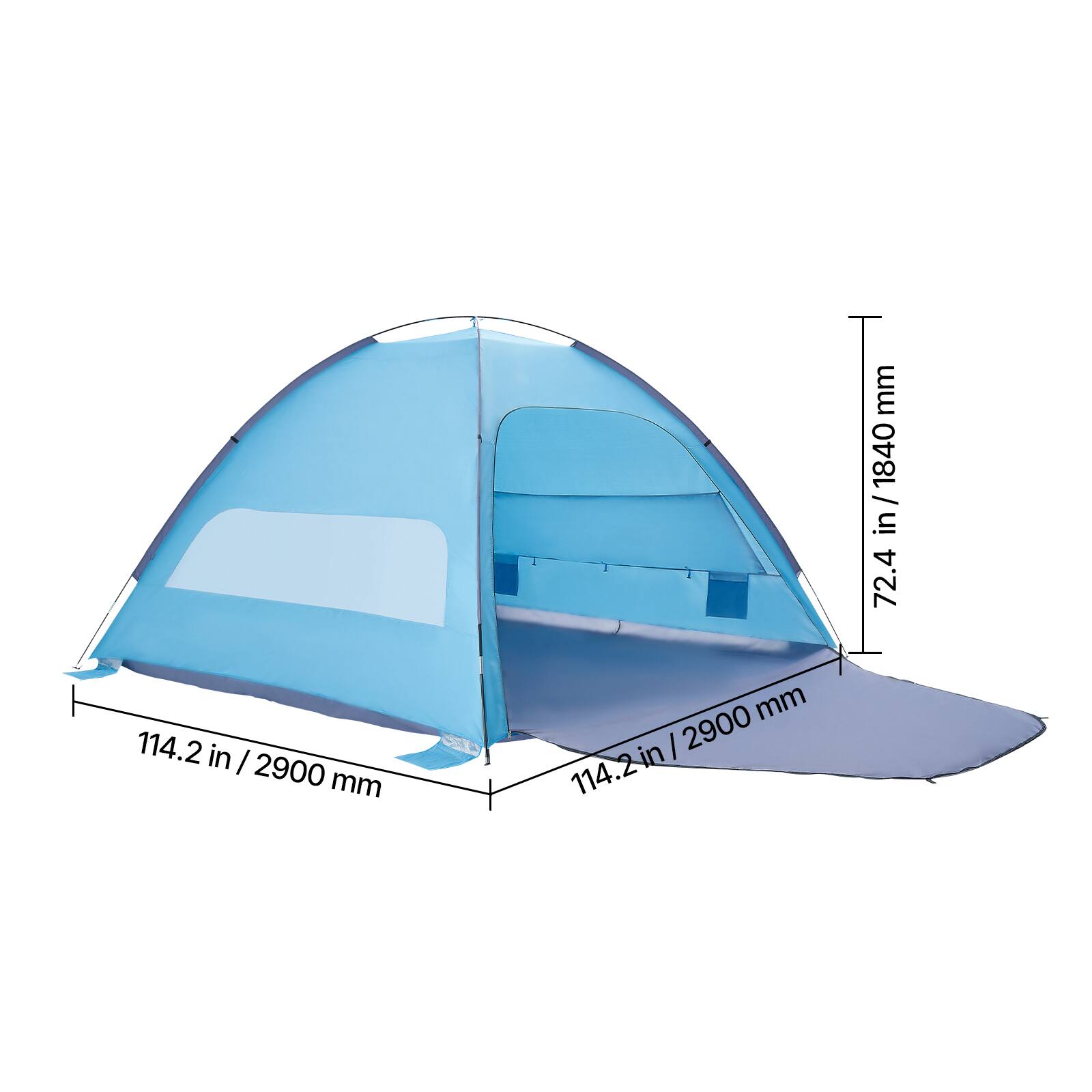 mm 1840 in 72.4 114.2 in I 2900 mm mm I 2900 in 114.2 in
