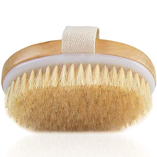 Vulpecula Spade - Lymphatic Drainage Dry Brush - Dry Brushing Body Brush - Natural Bristle Skin Exfoliating Brush for Cellulite Treatment,
