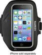 Belkin - Sport-Fit Plus Armband for Apple® iPhone® SE, 5s, 5c and 5 - Black - Larger Front