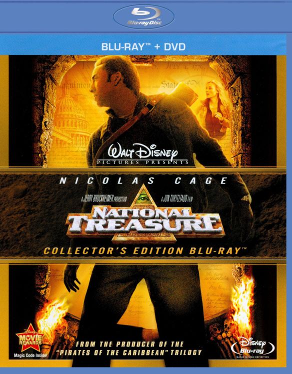 National Treasure [WS] [2 Discs] [Blu-ray/DVD] [2004] was $8.99 now $6.99 (22.0% off)