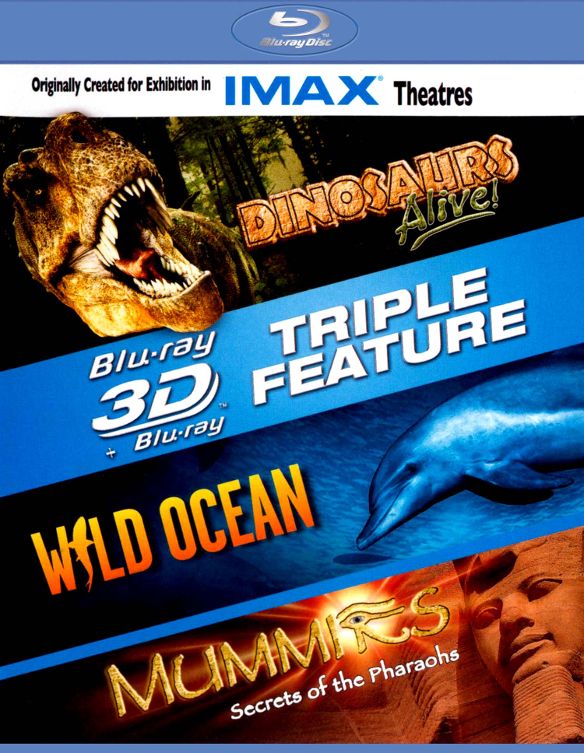  Dinosaurs Alive!/Wild Ocean/Mummies [3 Discs] [3D] [Blu-ray] [Blu-ray/Blu-ray 3D]