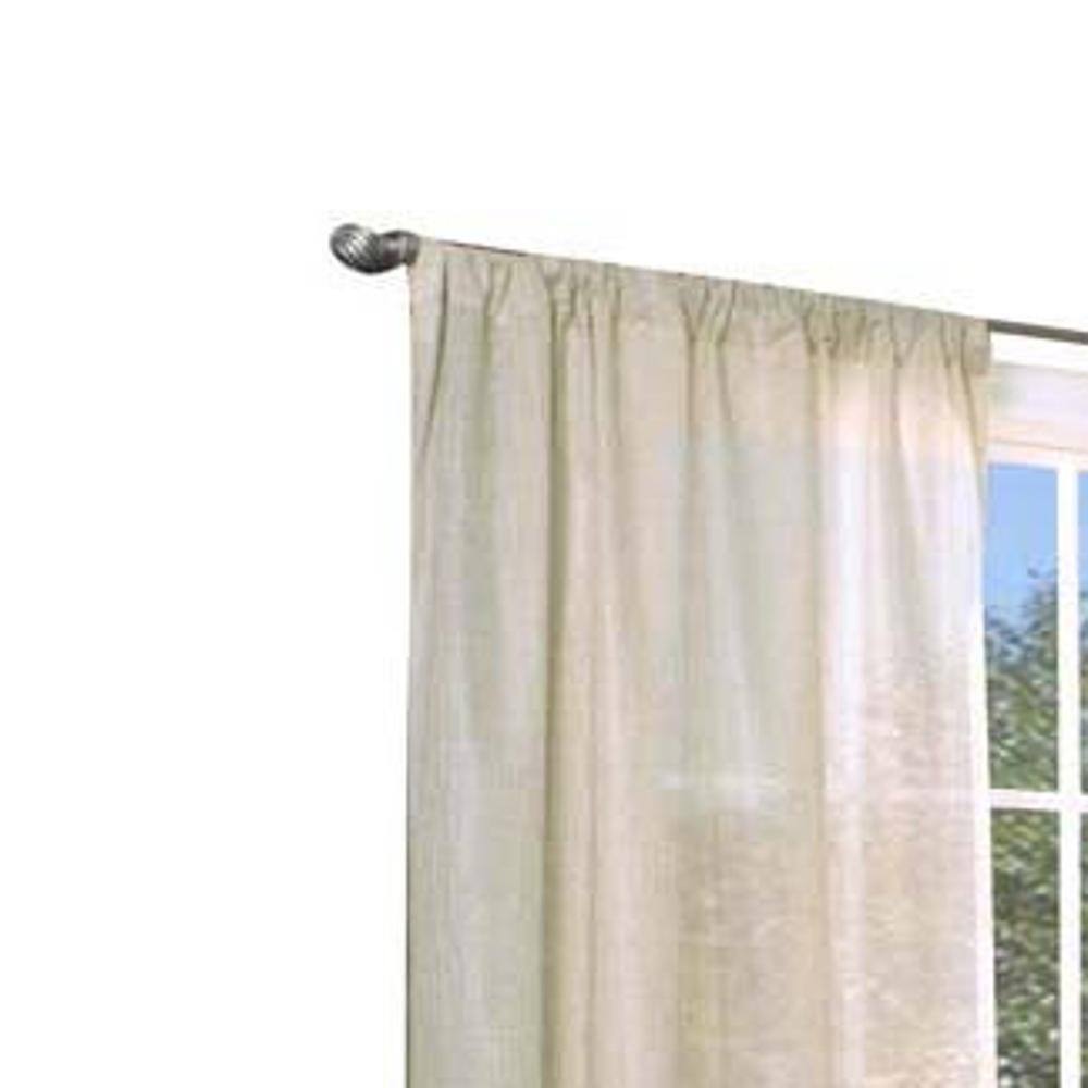 Angle. Commonwealth Home Fashions - Commonwealth Thermasheer Weather Vane Insulated Pocket Top Panel - 50"x72" - Linen - Linen.