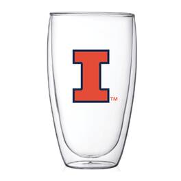Indigo Falls - Illinois Fighting Illini 15oz. Double Wall Thermo Glass - Multicolor