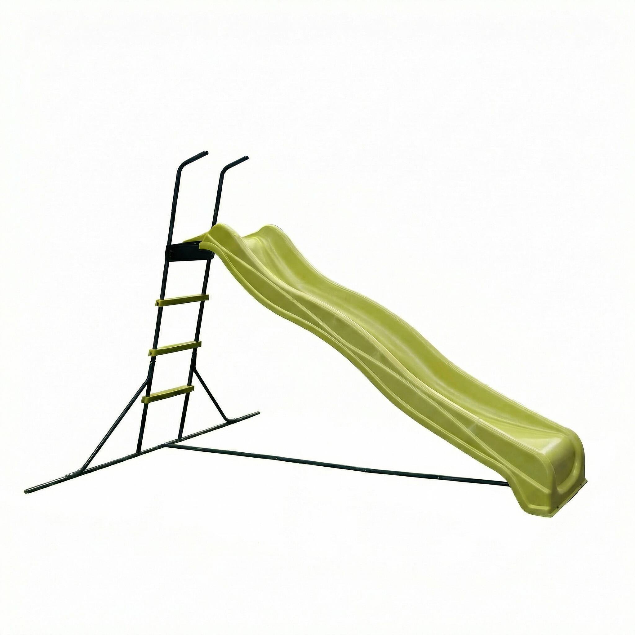 Alt View 6. Loheer - 7.8 ft Freestanding Kids Slide, Durable Plastic Playground Slide for Indoor Outdoor Backyard Play - Green.