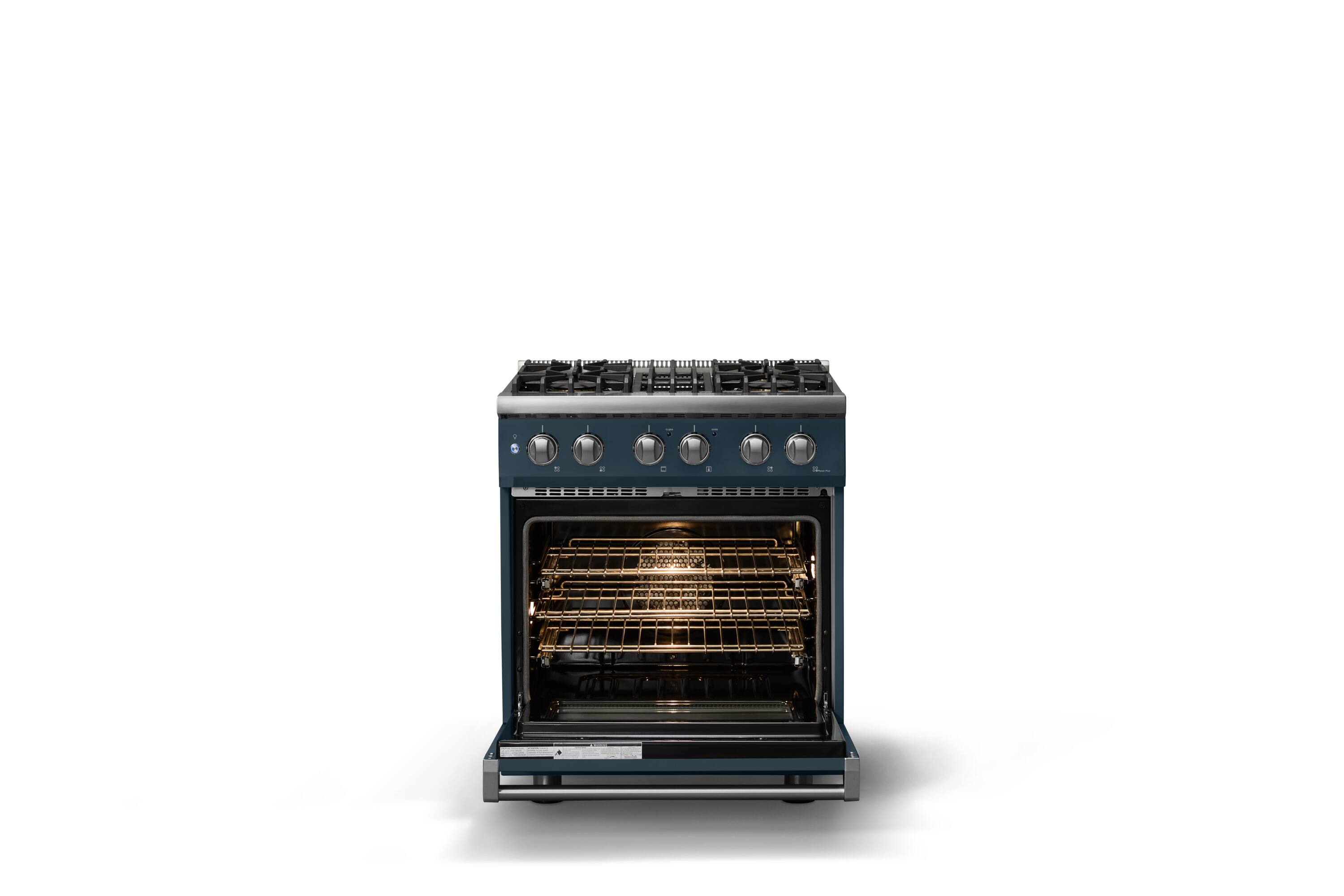 Alt View 2. Viking - 30 in. Wide 4 Burner Pro 5 Series 4.7 Cu. Ft. Freestanding Sealed Dual Fuel Convection Range - Squall - Squall.