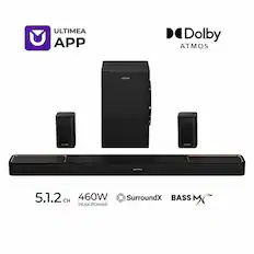 ULTIMEA APP Dolby ATMOS 5.1.2 460W SurroundX BASS MX™ PEAK POWER
