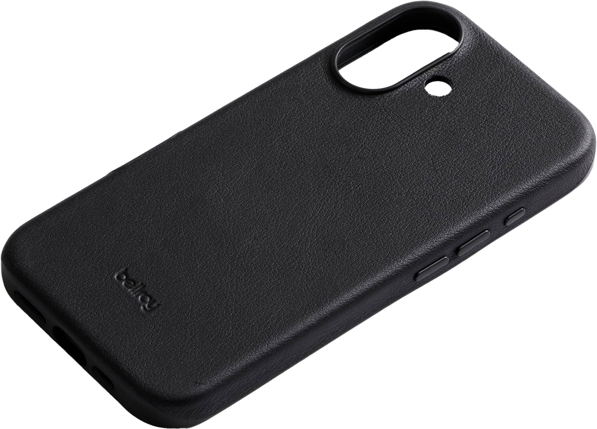 Left. Bellroy - iPhone 16 Leather Phone Case - Black.
